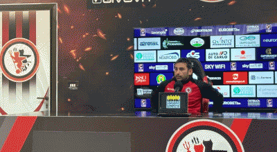 michele pazienza allenatore calcio foggia conferenza stampa 