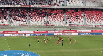 Bari Foggia riscaldamento