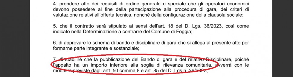 ..Bando appalto verde pubblico
